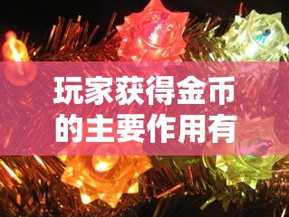 玩家获得金币的主要作用有哪些